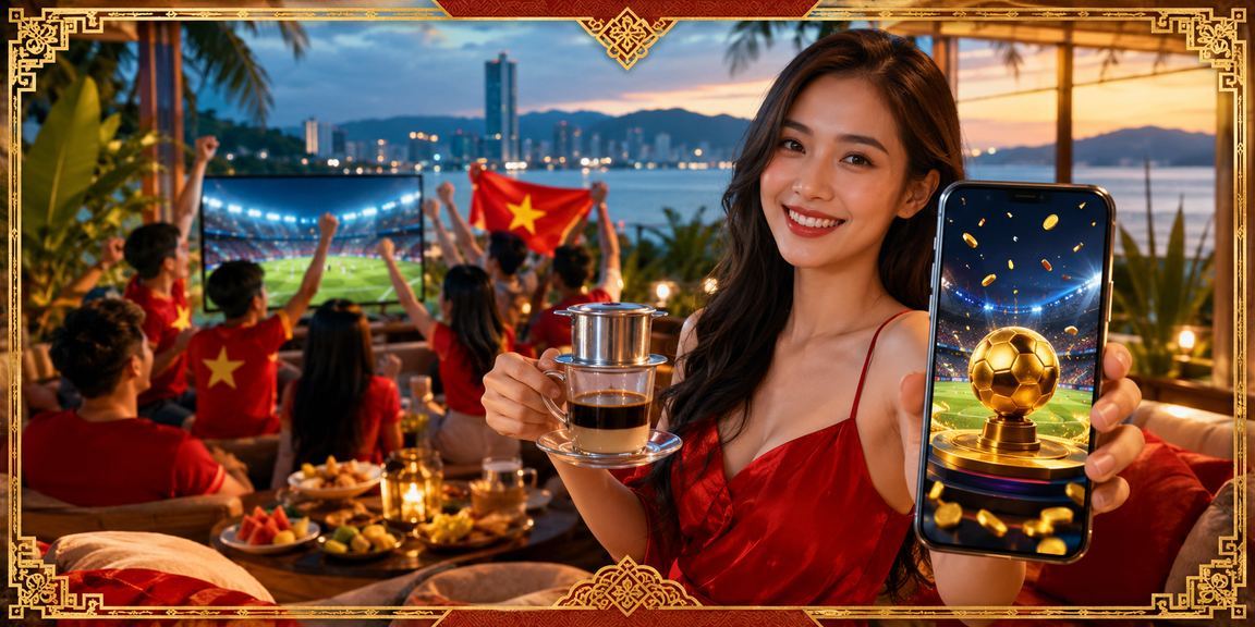 Người dùng xem kèo bóng đá và đặt cược trực tuyến tại quán cà phê Đà Nẵng