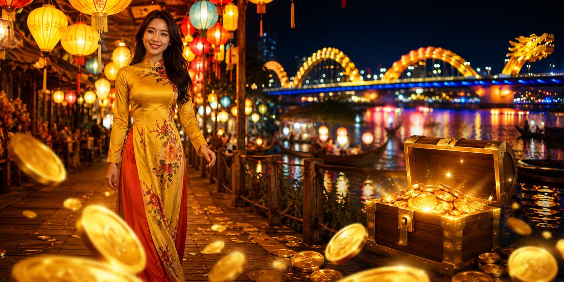 Không khí chợ đêm Đà Nẵng sôi động gắn với văn hóa xổ số và giải trí trực tuyến Việt Nam