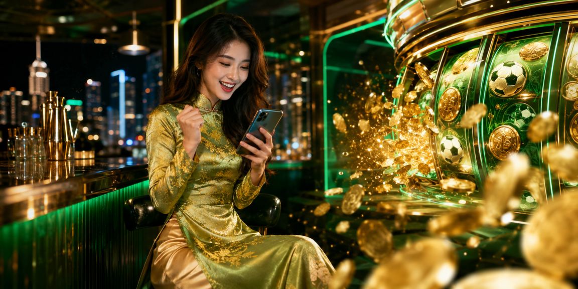 Màn hình slot game jackpot tại Thành phố Hồ Chí Minh với giao diện áo dài truyền thống