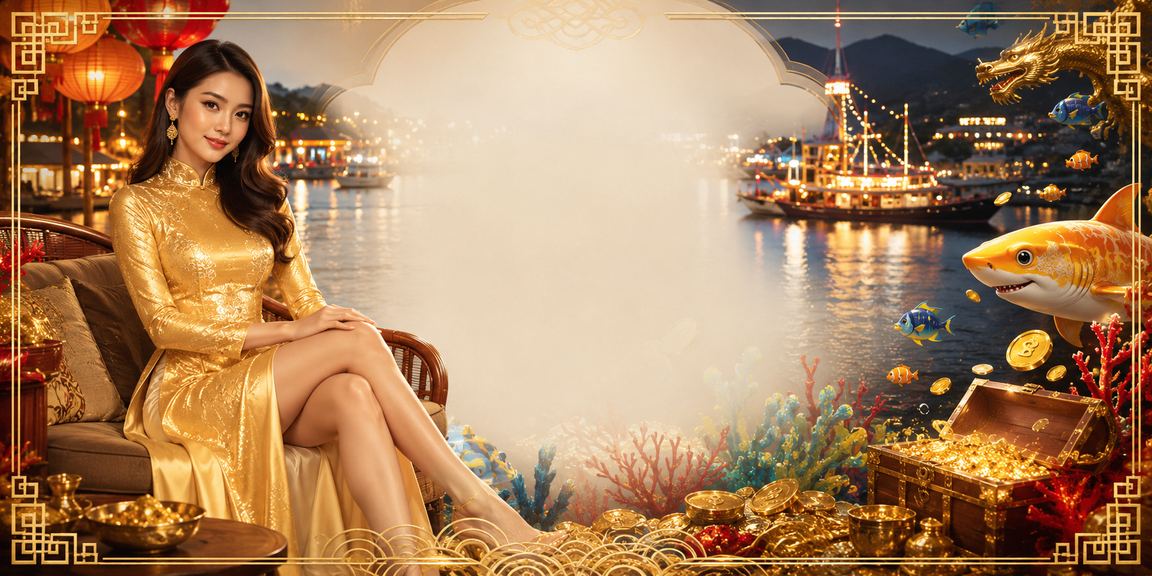 Phụ nữ mặc áo dài tại Nha Trang trải nghiệm casino trực tuyến trên điện thoại bên bờ biển